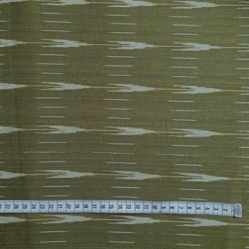 Preview: Ikat Stoff aus Indien – OLIVE